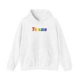 Texas Hoodie: Vibrant Pride Gradient Design