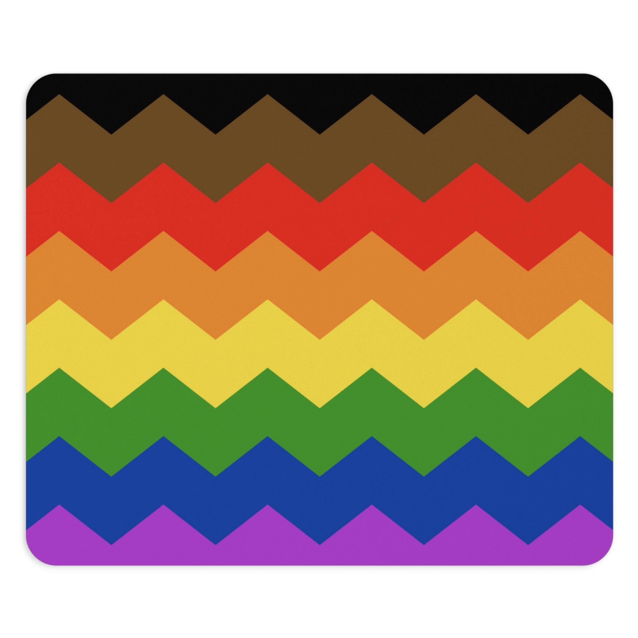 Philadelphia Pride Flag Wavey Mousepad: Sharp Design for Desk