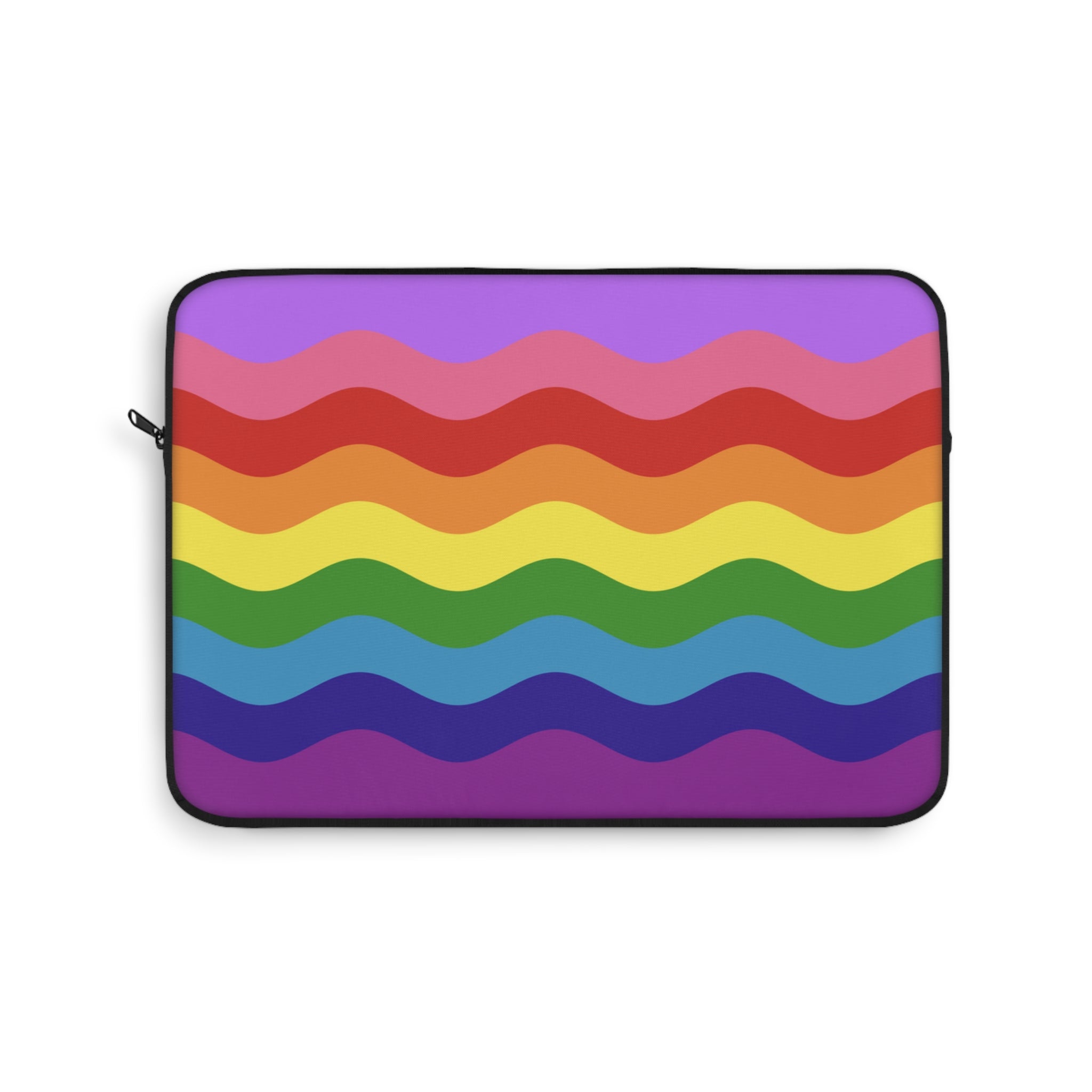Gilbert Baker Pride Flag Laptop Sleeve: Ripple Print Protective Case