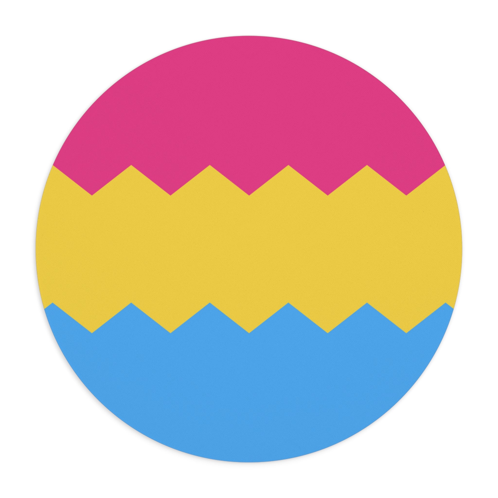 Pansexual Flag Wavey Mousepad: Sharp Design for Desk