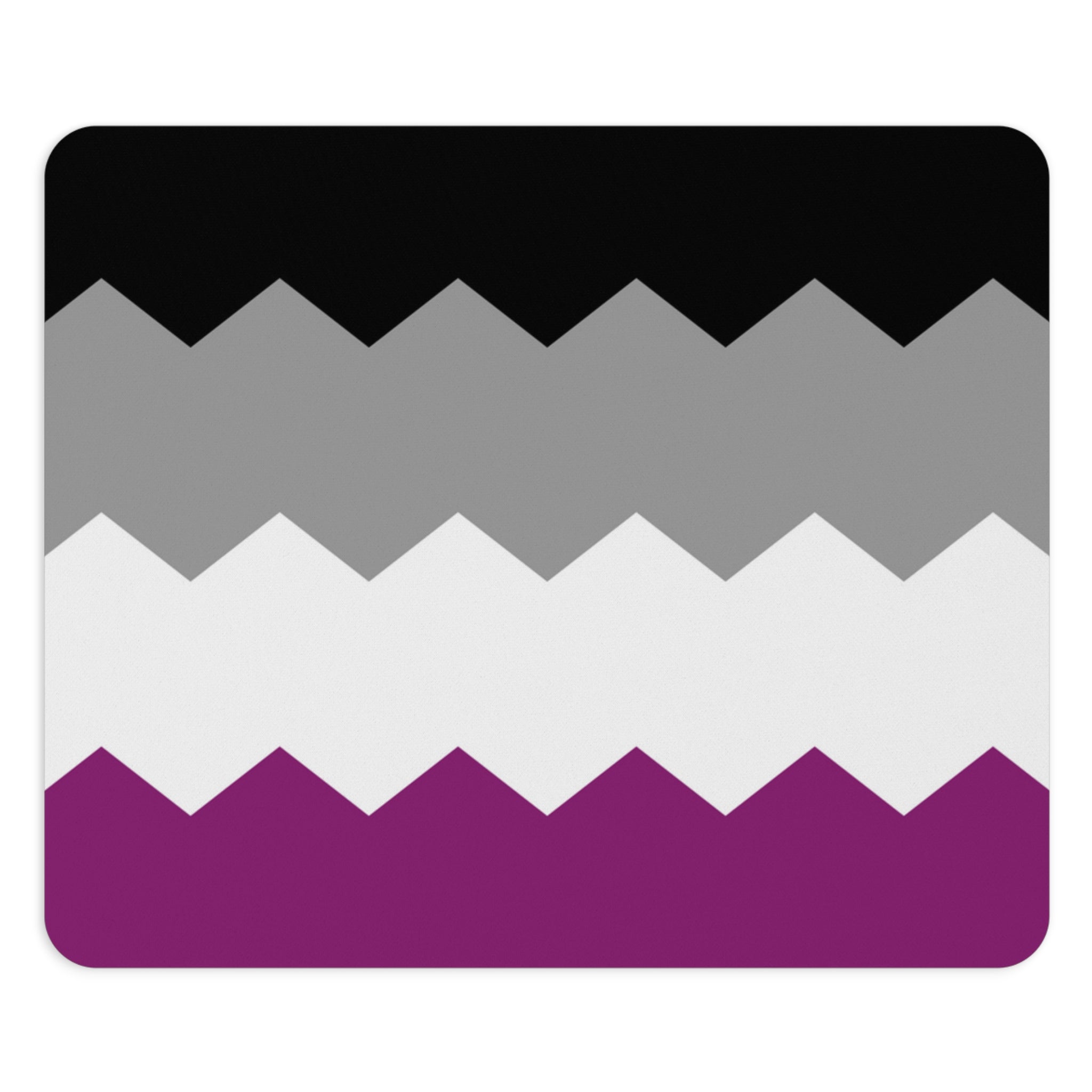 Asexual Flag Wavey Mousepad: Sharp Design for Desk