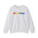 Montana Sweatshirt: Vibrant Pride Gradient Design