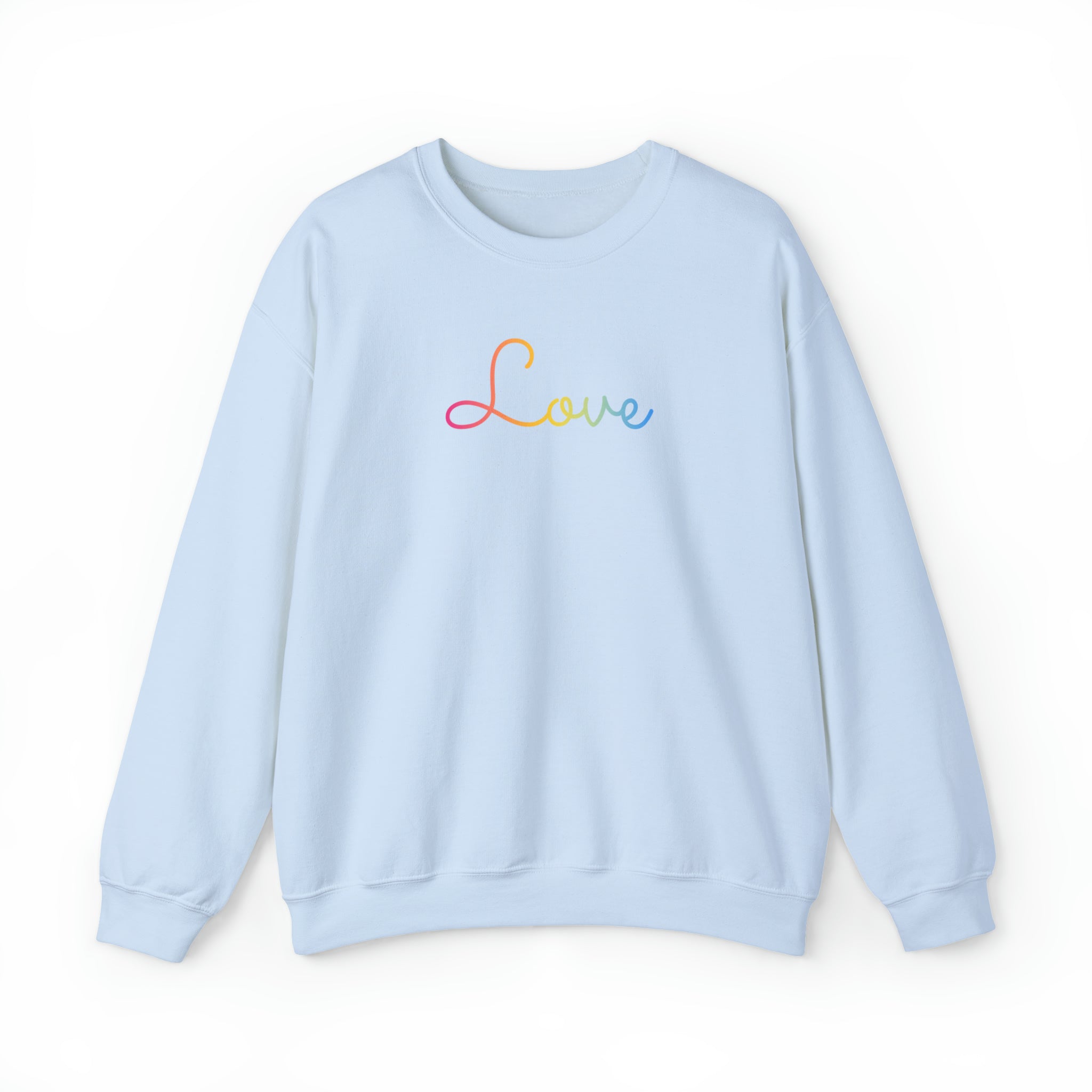 Pansexual Love Script Sweatshirt: Subtly Elegant Pride Sweater