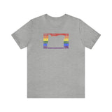 Oregon Pride Flag Tee: Rainbow LGBTQ+ State Silhouette Distressed Shirt