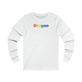 Oregon Long Sleeve Tee: Pride Gradient Design
