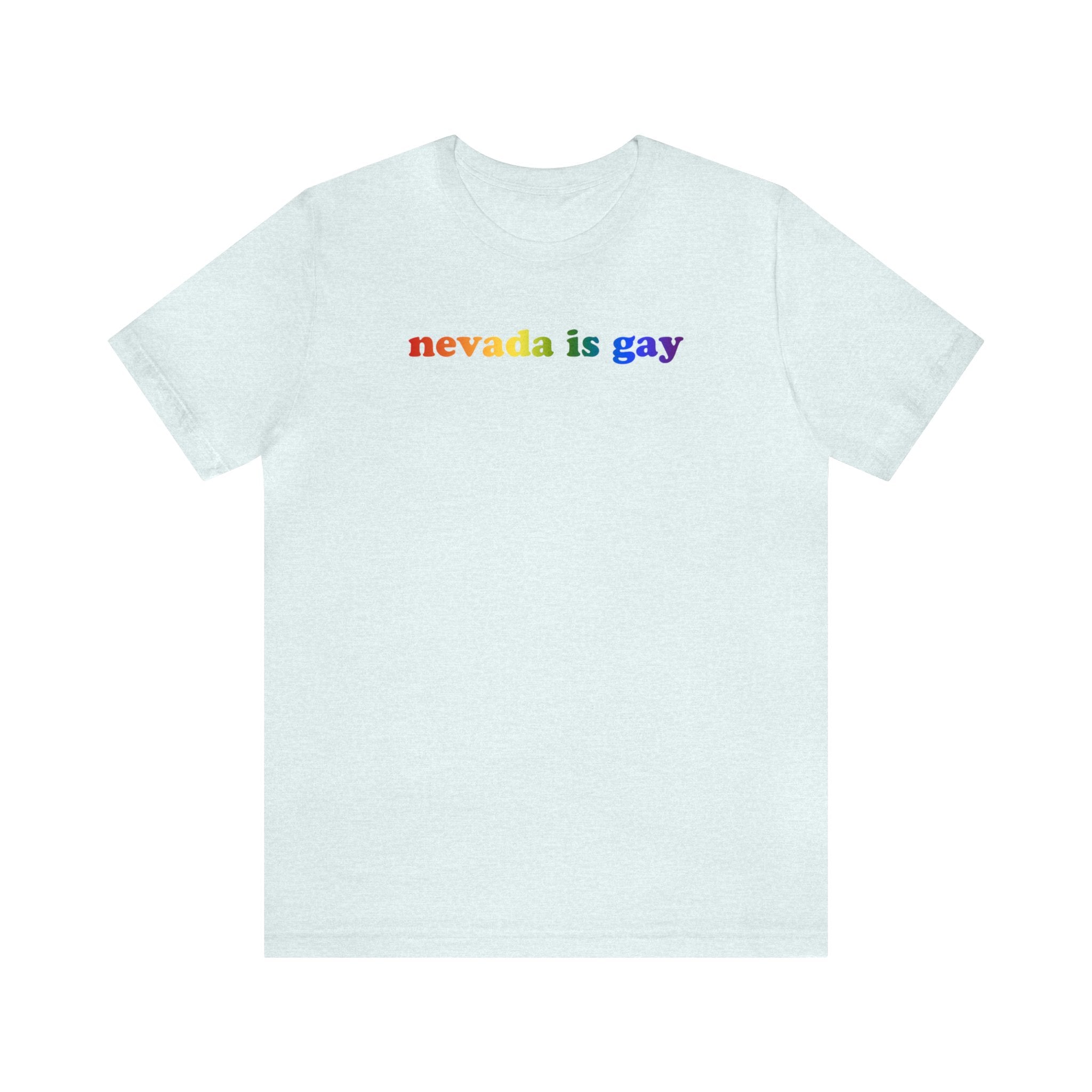 Nevada is Gay Pride T-Shirt: LGBTQ+ Flag Gradient Tee