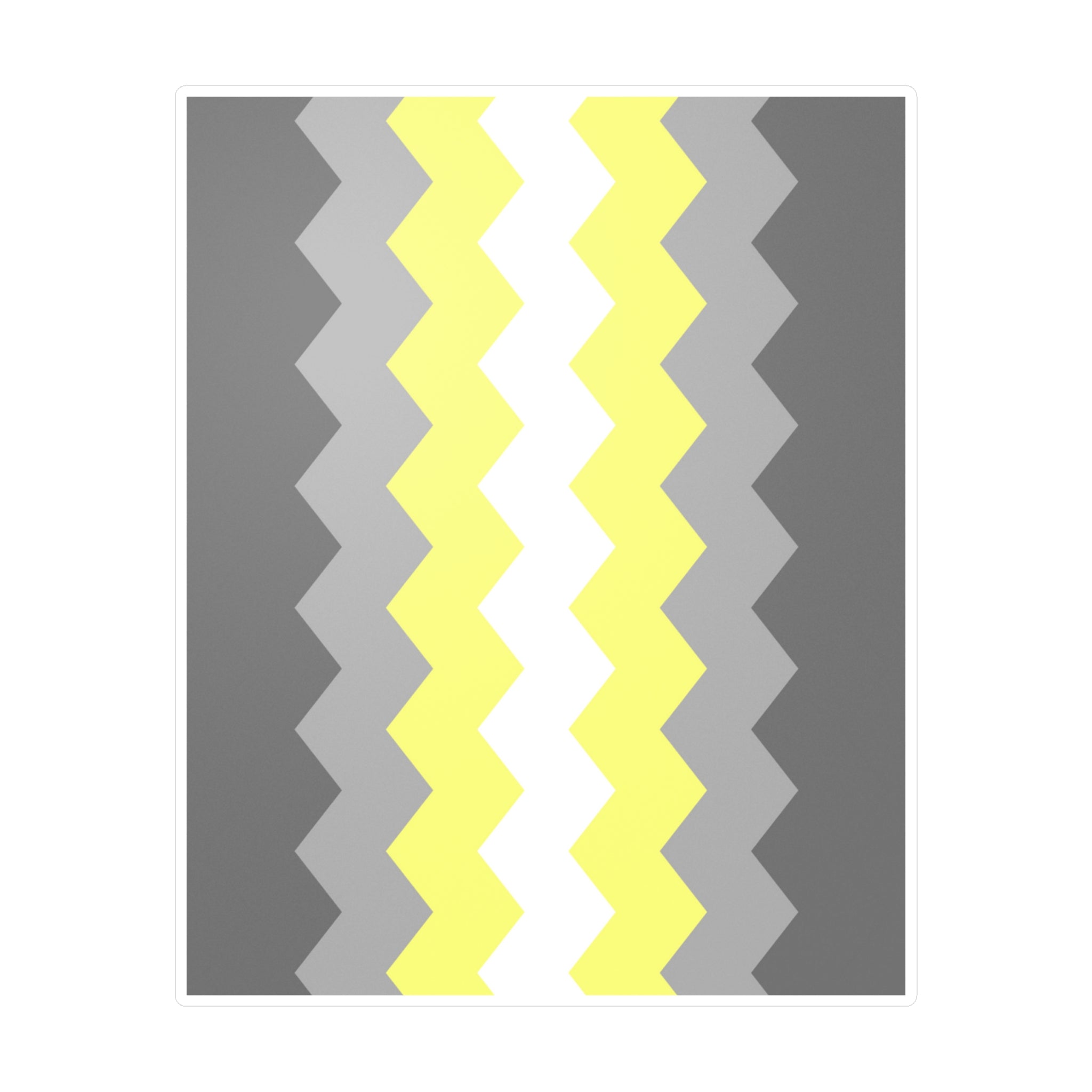 Demigender Flag Wavey Decal: Sharp Pride Sticker