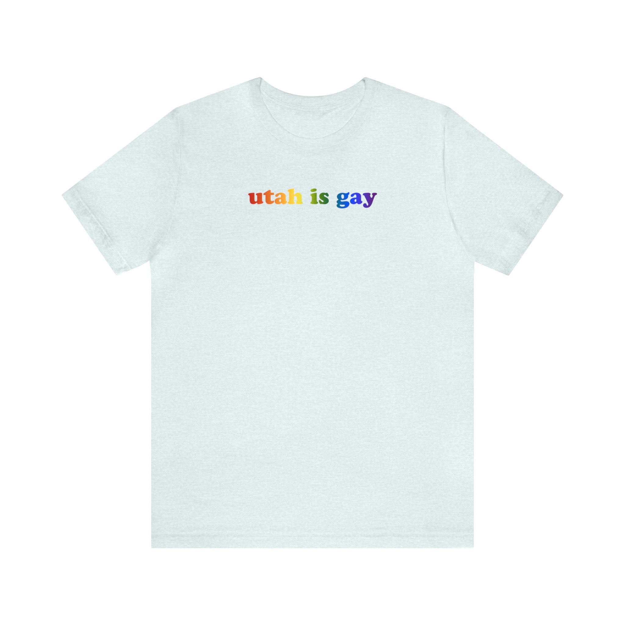Utah is Gay Pride T-Shirt: LGBTQ+ Flag Gradient Tee