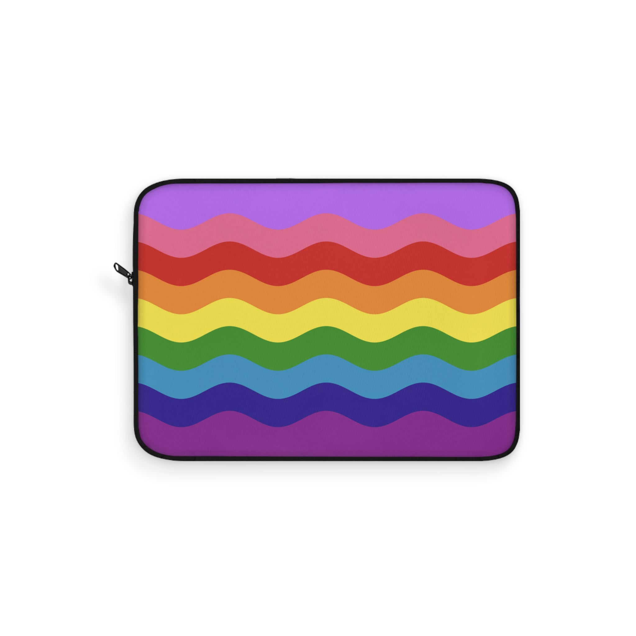 Gilbert Baker Pride Flag Laptop Sleeve: Ripple Print Protective Case