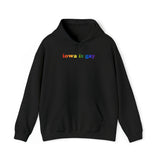 Iowa is Gay Pride Hoodie: LGBTQ+ Flag Gradient Sweatshirt
