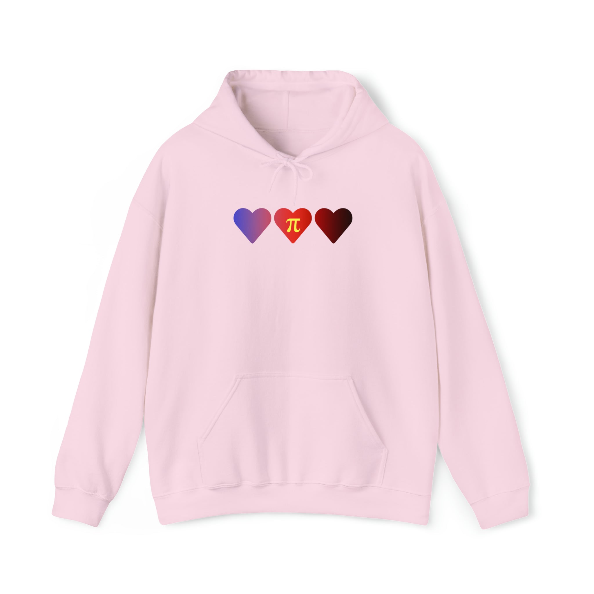 Polyamory Flag Hearts Hoodie: Pride LGBTQ+ Gradient Design