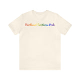 Northwest Territories Pride T-Shirt: Flowing Cursive Design with LGBTQ+ Gradient