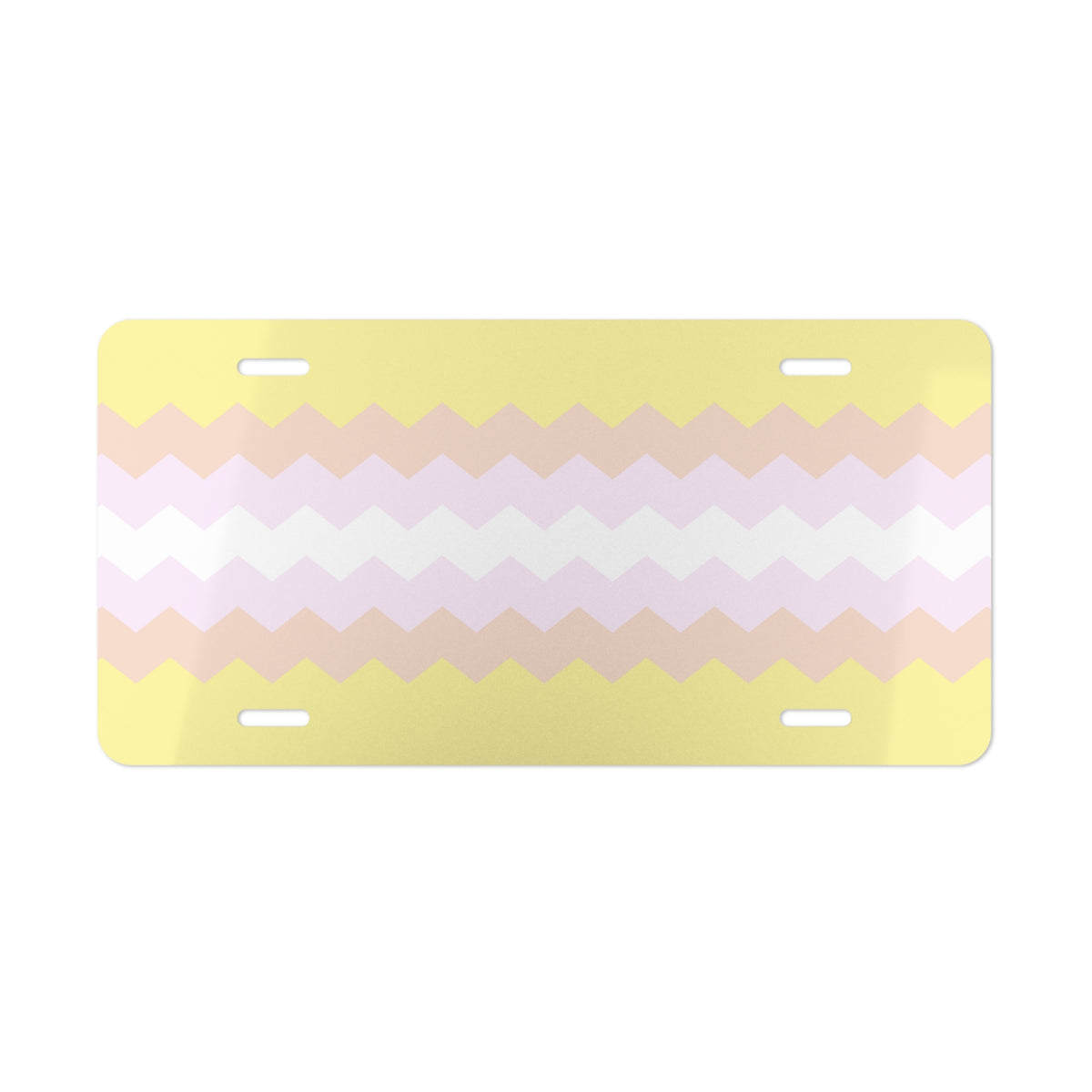 Pangender Flag Wavey Vanity License Plate: Sharp Design for Cars