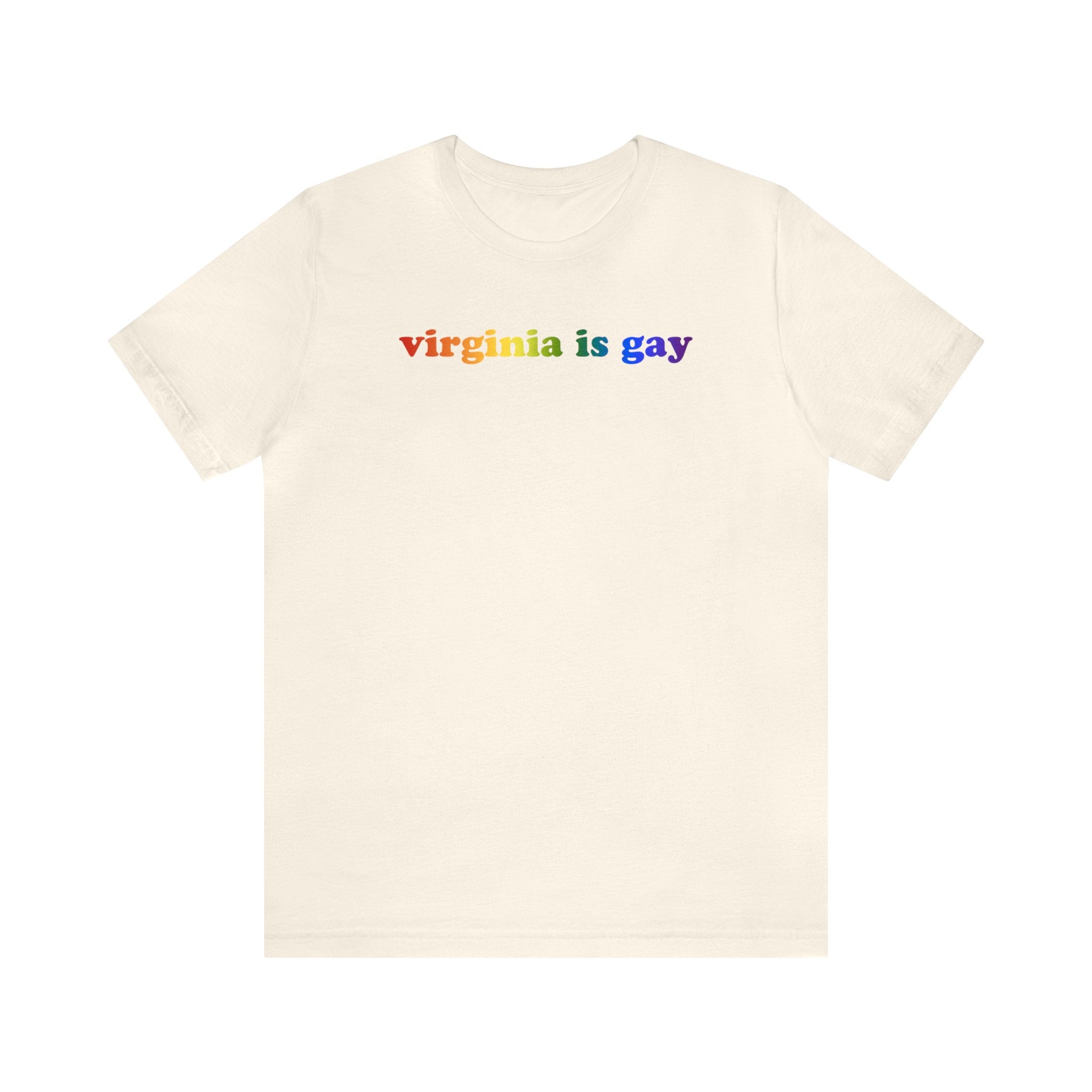 Virginia is Gay Pride T-Shirt: LGBTQ+ Flag Gradient Tee