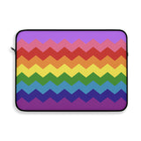 Gilbert Baker Pride Flag Laptop Sleeve: Wavey Print Protective Case