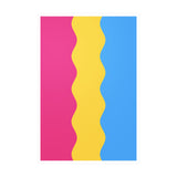 Pansexual Flag Ripple Decal: Wavey Pride Sticker