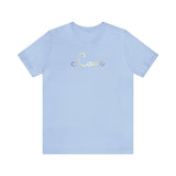 Demigender Love Script Tee: Subtly Elegant Pride T-Shirt