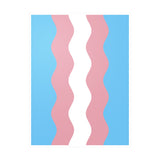 Transgender Flag Ripple Decal: Wavey Pride Sticker