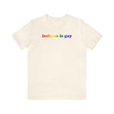 Indiana is Gay Pride T-Shirt: LGBTQ+ Flag Gradient Tee