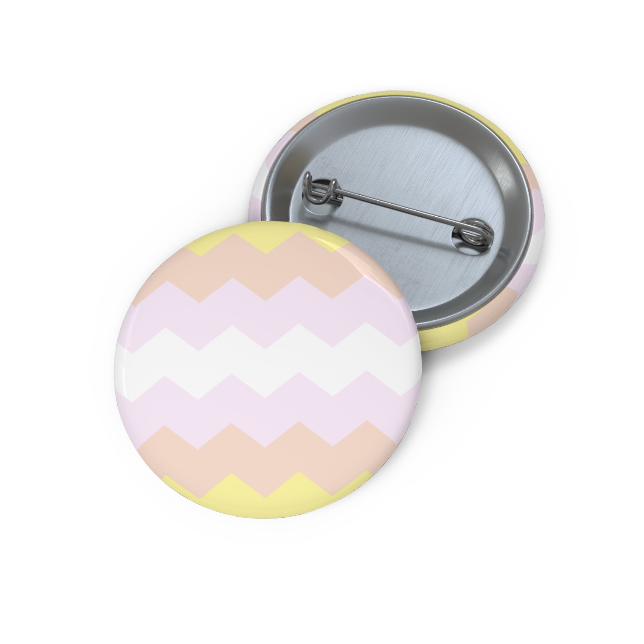 Pangender Pride Flag Pin: Round Button with Sharp Design