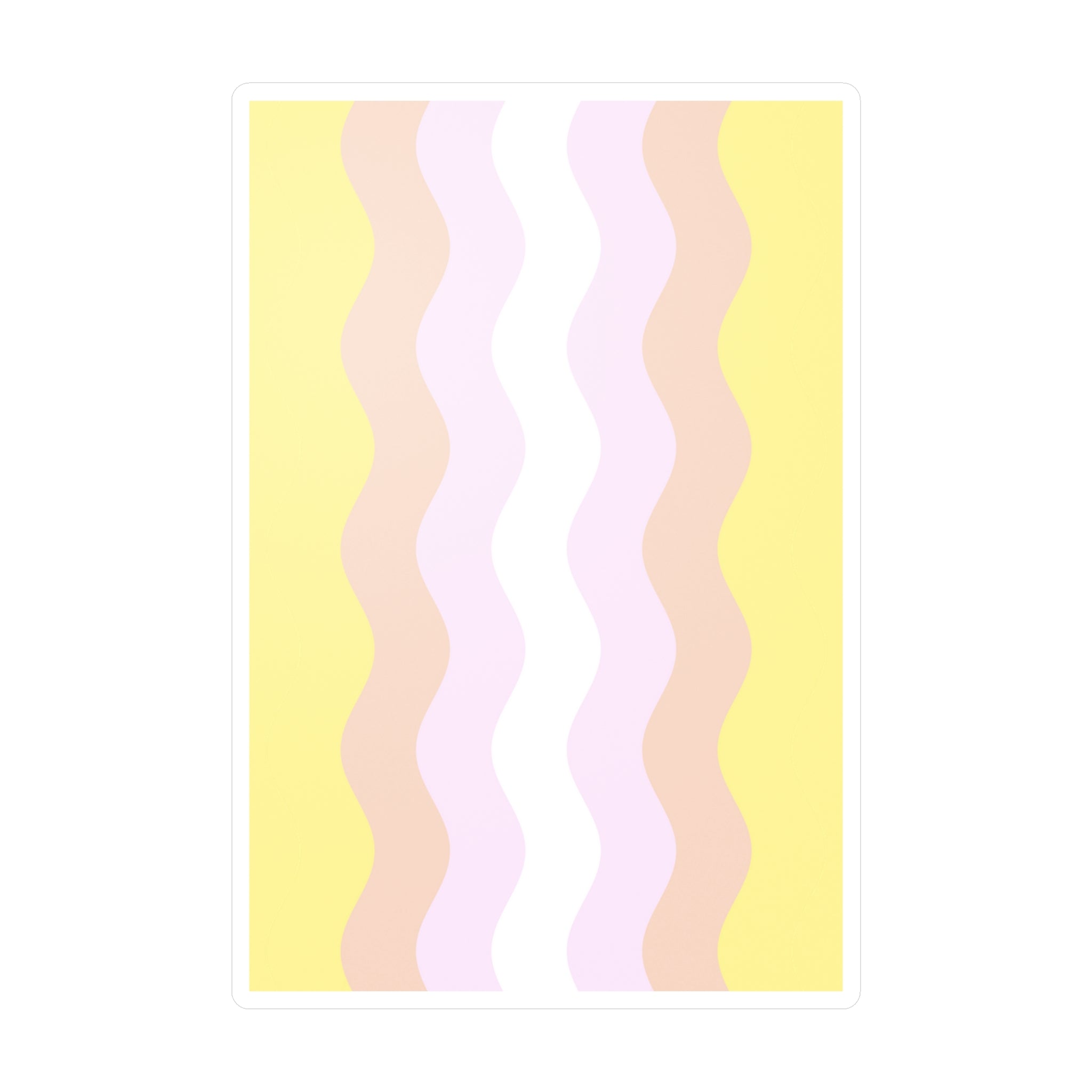 Pangender Flag Ripple Decal: Wavey Pride Sticker