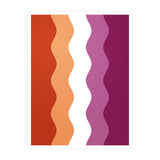 Lesbian Pride Flag Ripple Decal: Wavey Pride Sticker