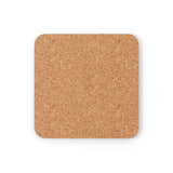 Pansexual Flag Coaster Set: 4 Corkwood Wavey Drink Coasters