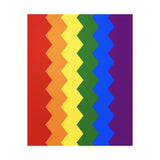 Pride Flag Wavey Decal: Sharp Pride Sticker