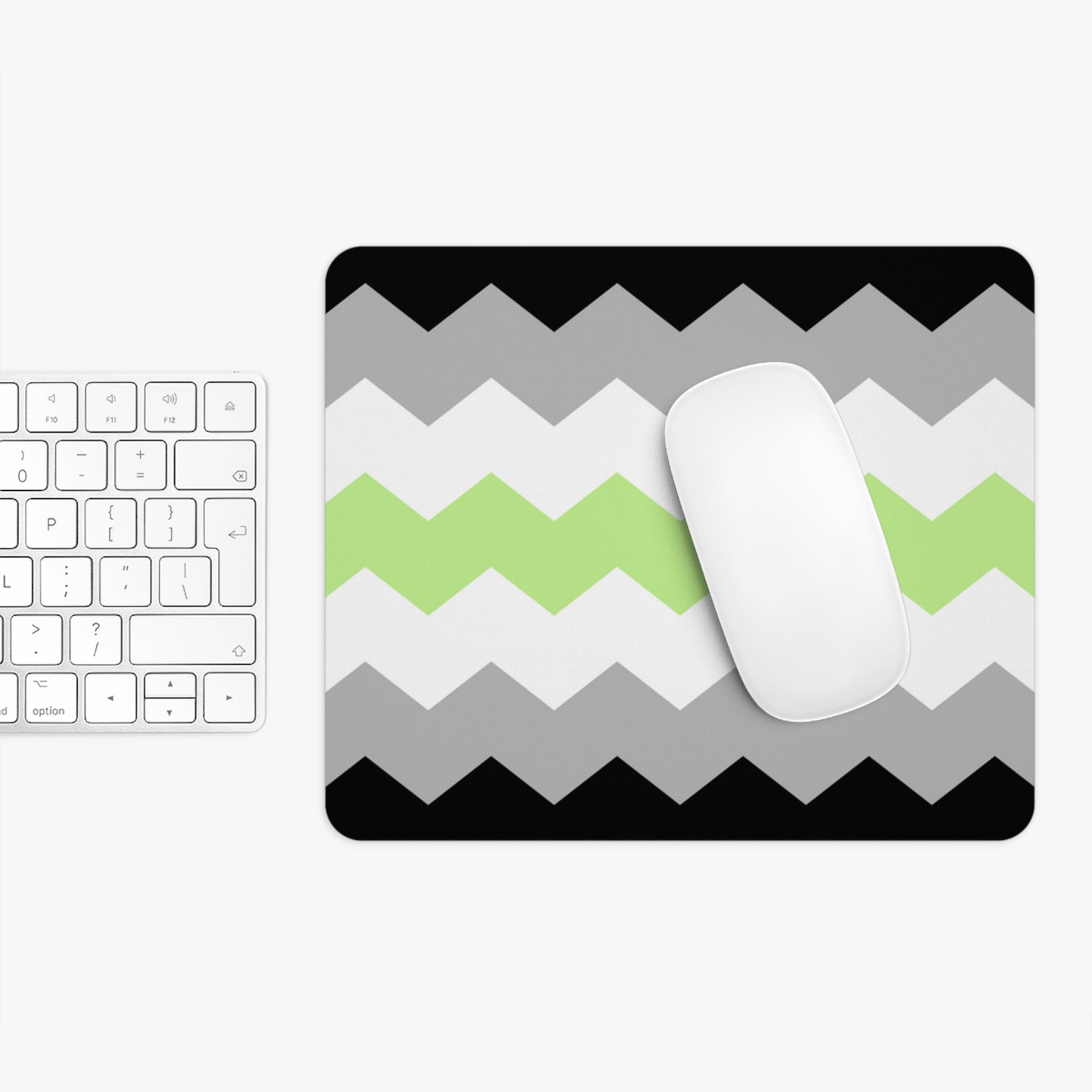 Agender Flag Wavey Mousepad: Sharp Design for Desk