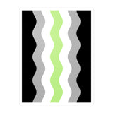 Agender Flag Ripple Decal: Wavey Pride Sticker