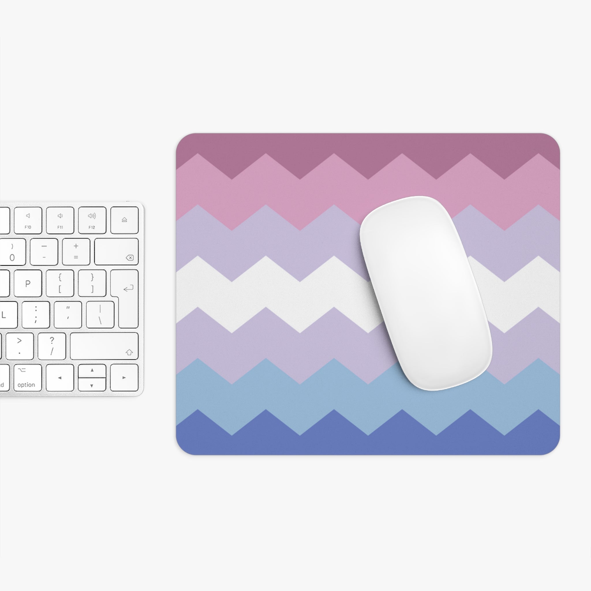 Bigender Flag Wavey Mousepad: Sharp Design for Desk