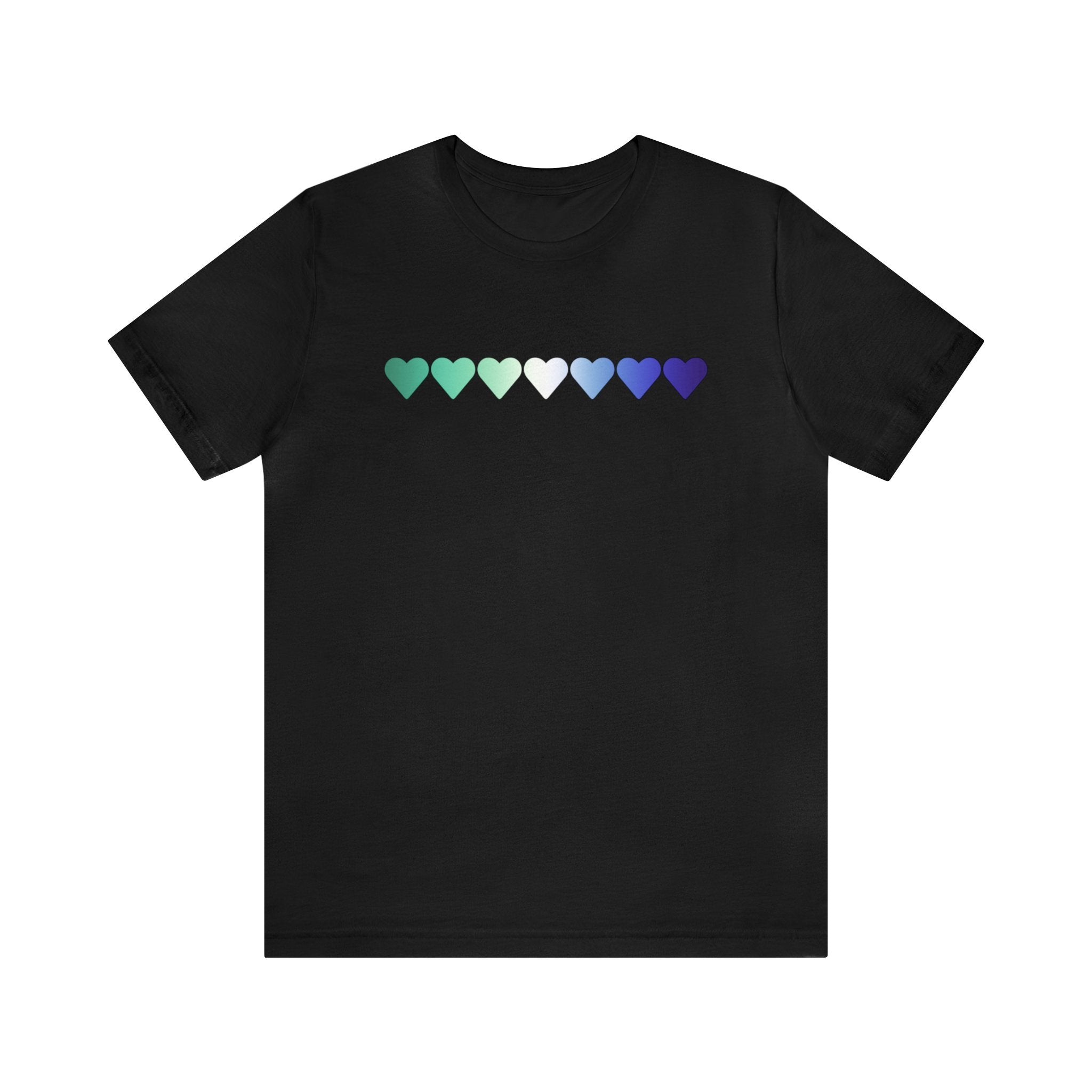 Gay Pride Flag Hearts T-Shirt: Pride LGBTQ+ Gradient Design
