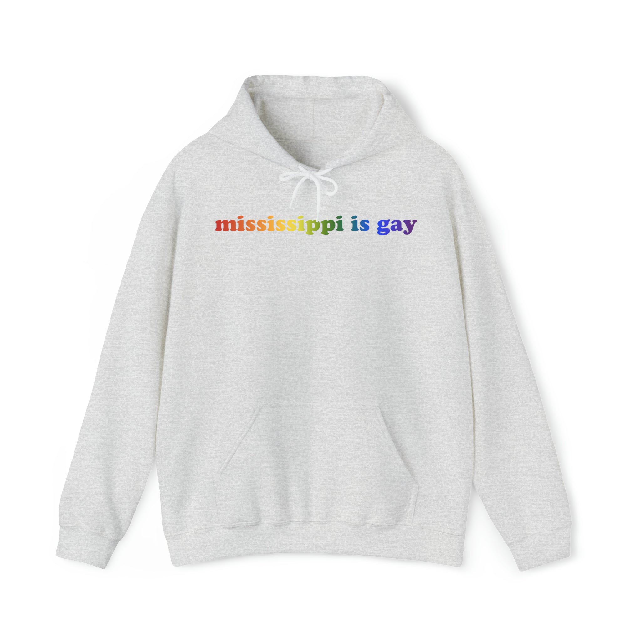 Mississippi is Gay Pride Hoodie: LGBTQ+ Flag Gradient Sweatshirt