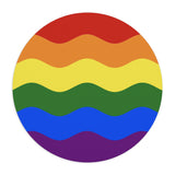 Pride Flag Ripple Mousepad: Wavey Design for Desk