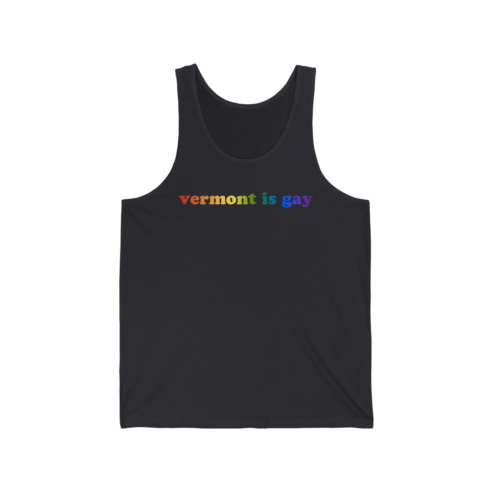 Vermont is Gay Pride Tank-Top: LGBTQ+ Flag Gradient Tank