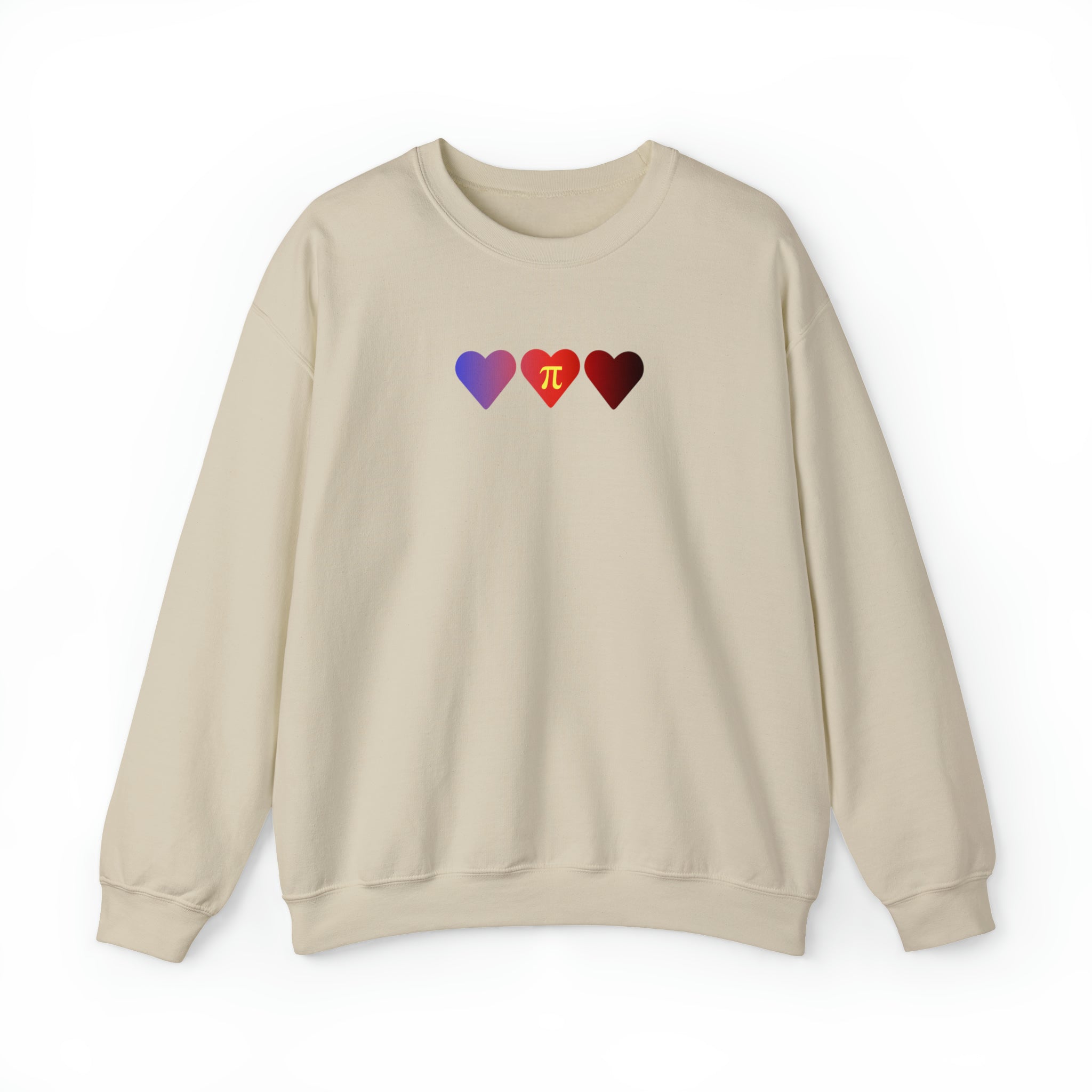 Polyamory Flag Hearts Sweatshirt: Pride LGBTQ+ Gradient Design
