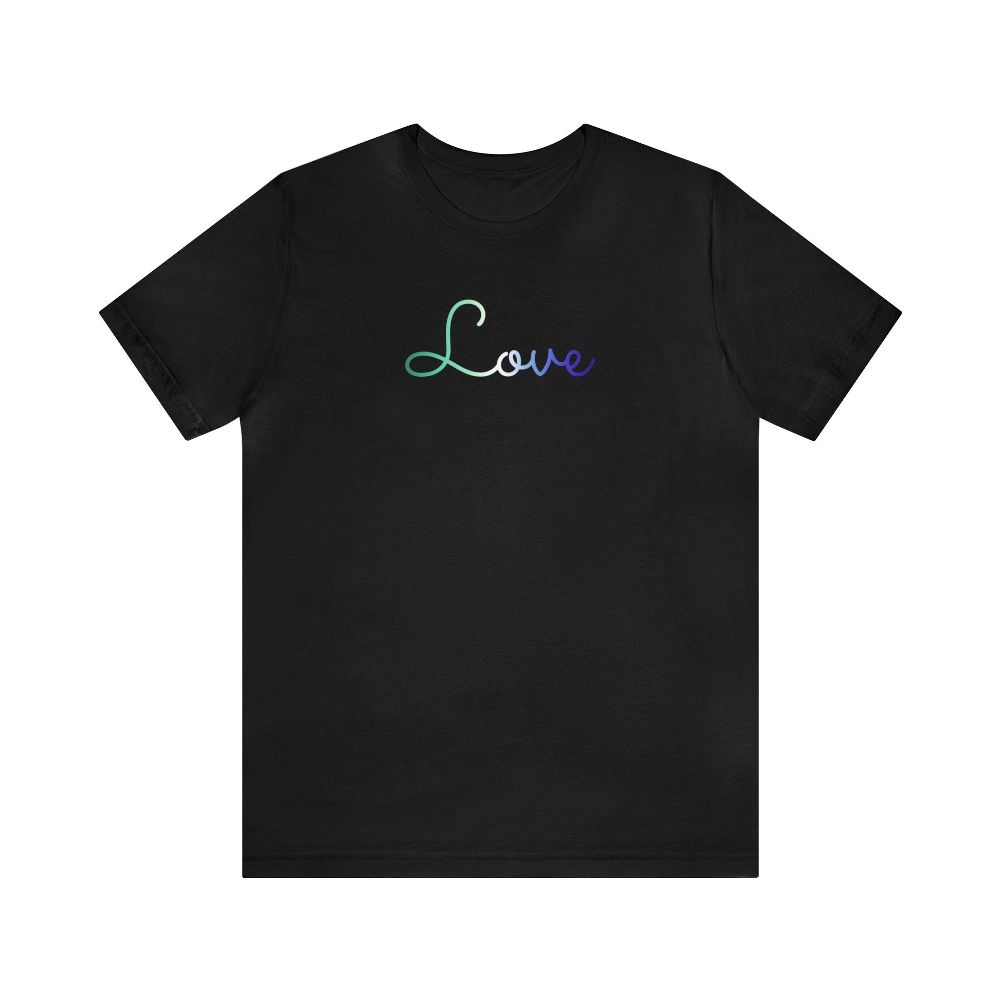 Gay Pride Love Script Tee: Subtly Elegant Pride T-Shirt