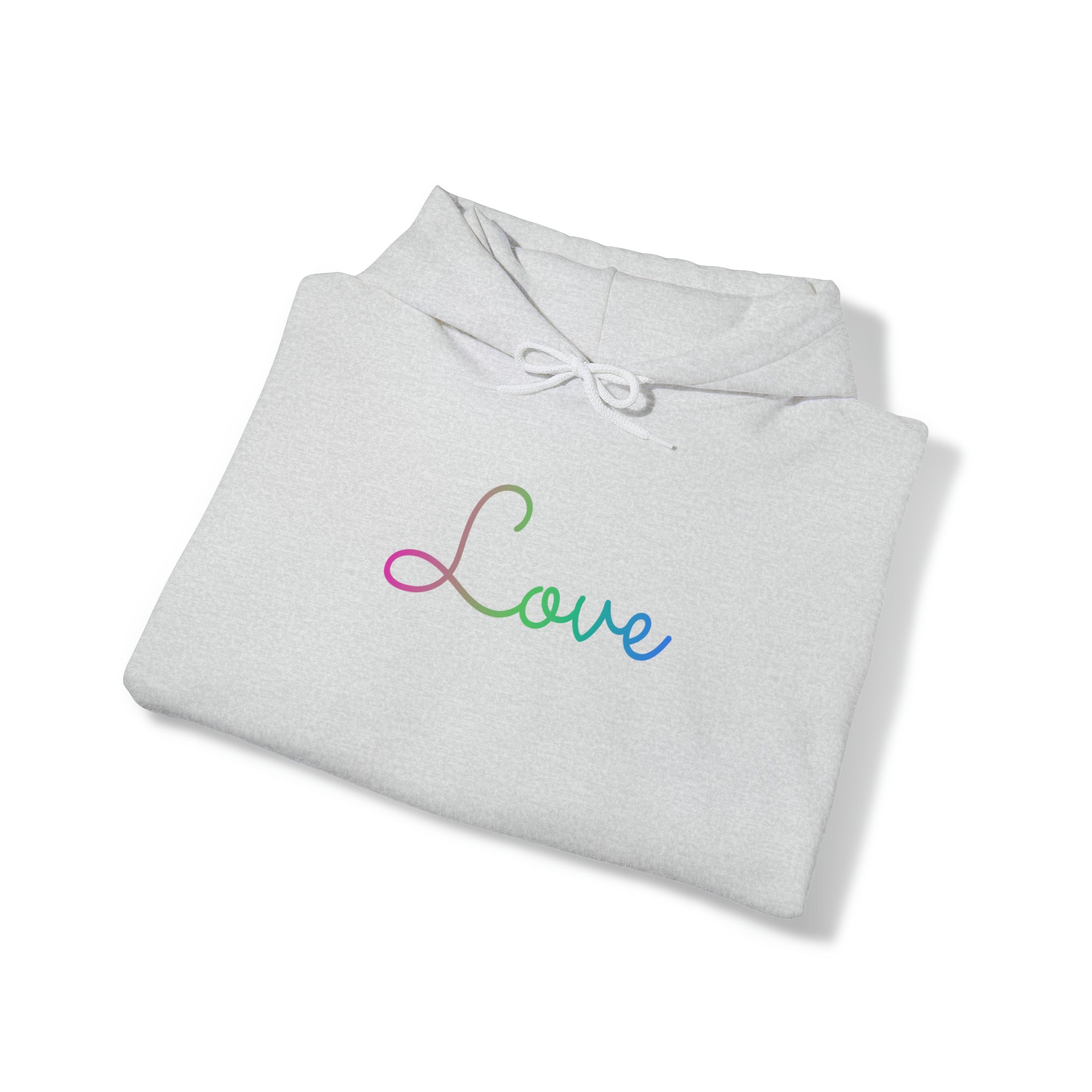 Polysexual Love Script Hoodie: Subtly Elegant Pride Sweatshirt
