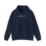 Iowa is Gay Pride Hoodie: LGBTQ+ Flag Gradient Sweatshirt
