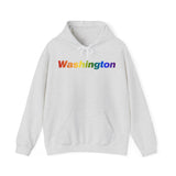 Washington Hoodie: Vibrant Pride Gradient Design