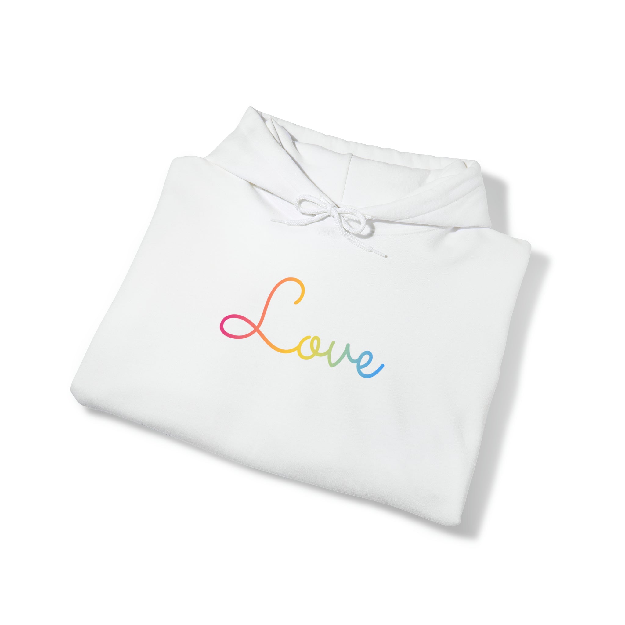 Pansexual Love Script Hoodie: Subtly Elegant Pride Sweatshirt