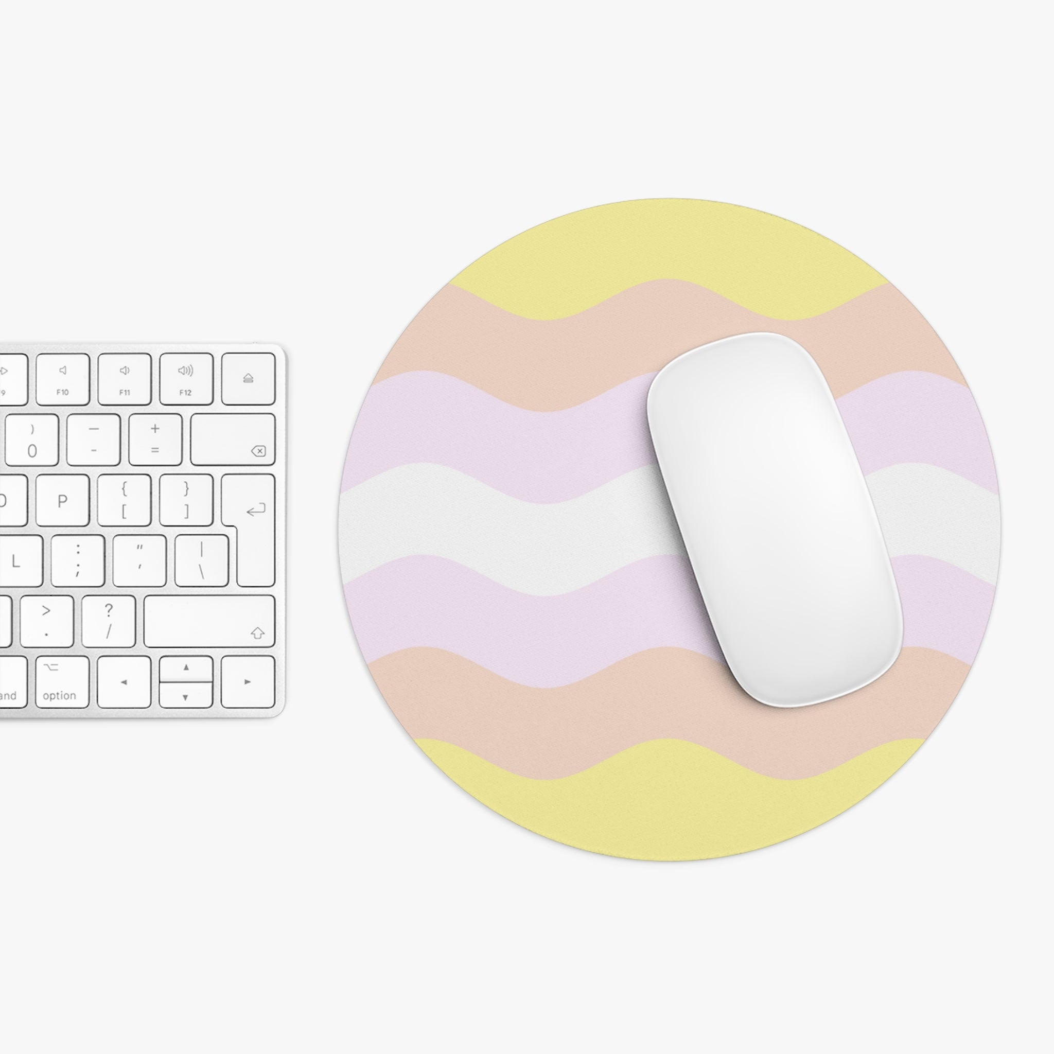 Pangender Flag Ripple Mousepad: Wavey Design for Desk