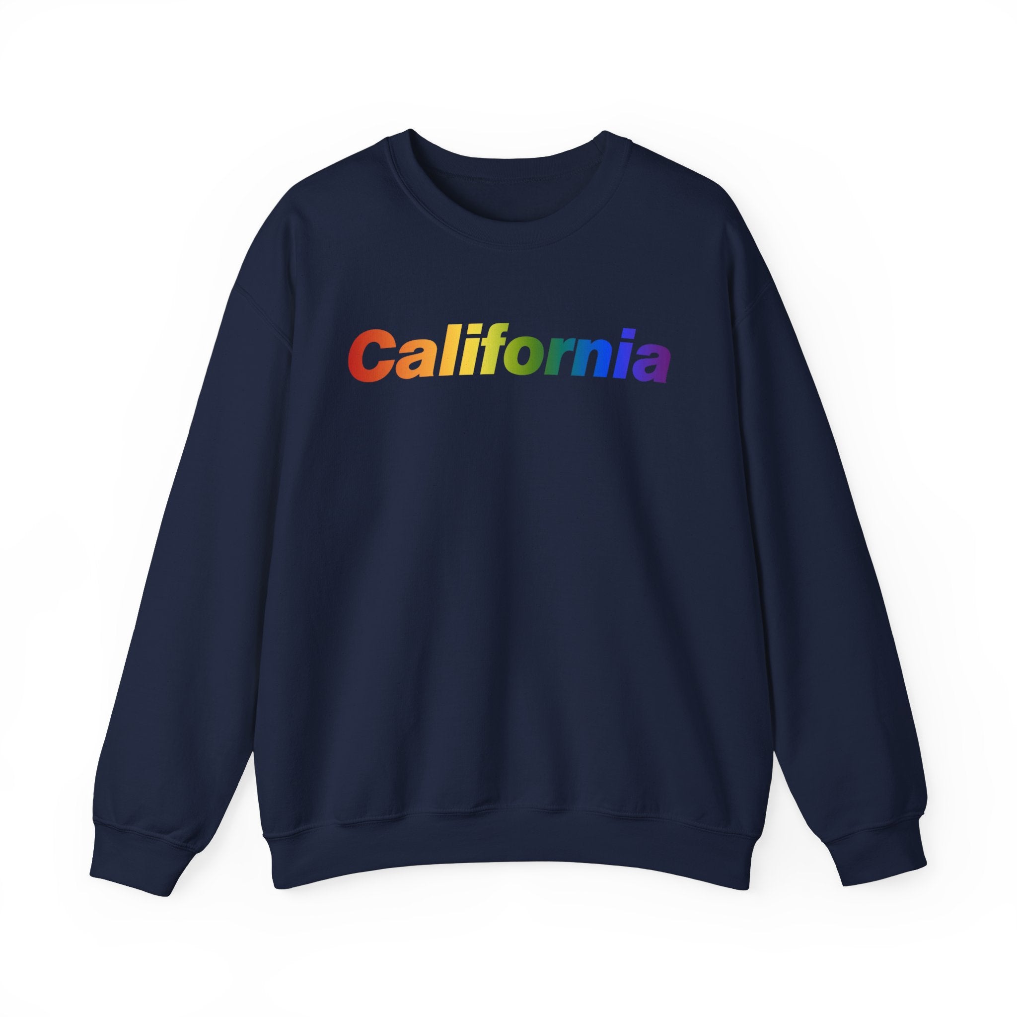 California Sweatshirt: Vibrant Pride Gradient Design