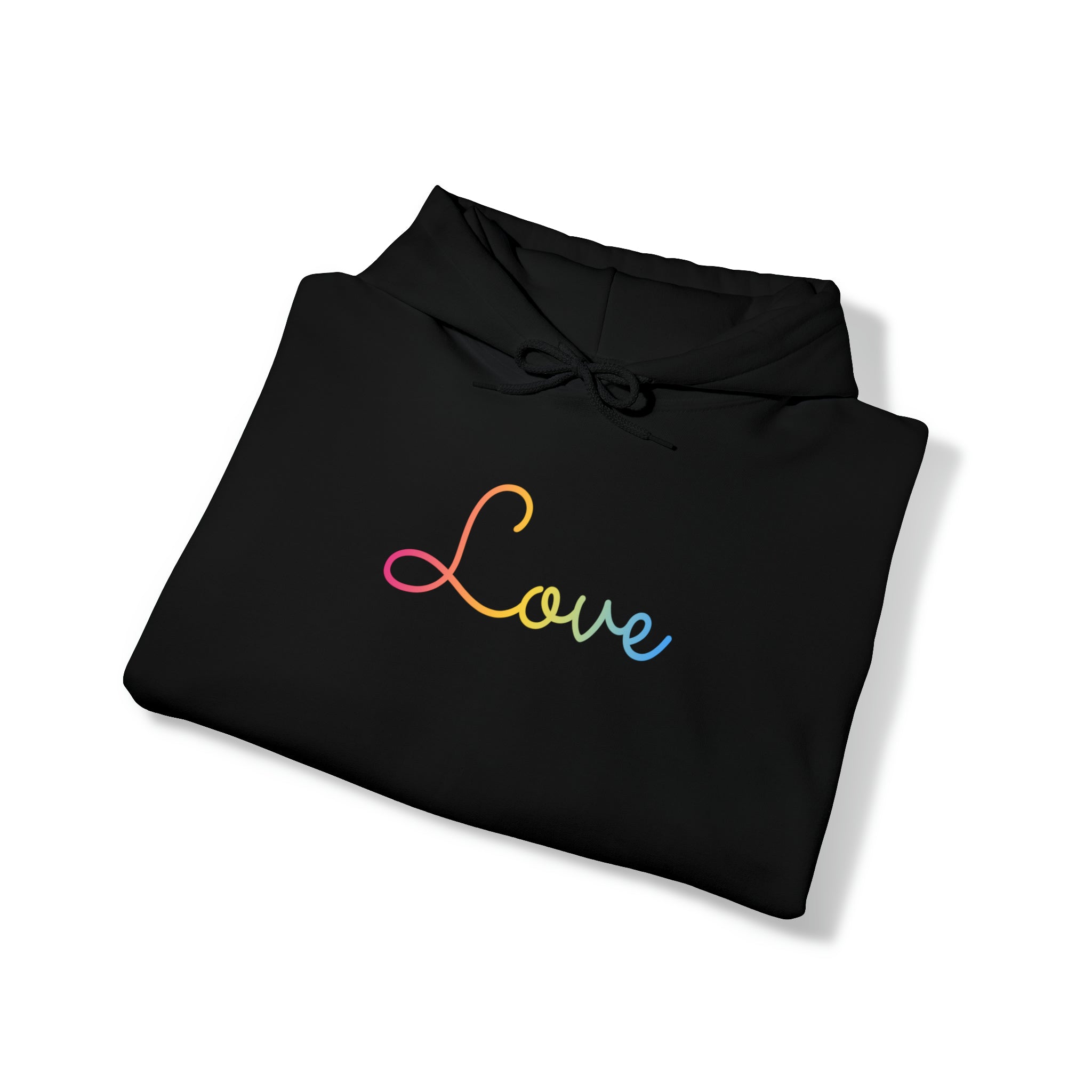 Pansexual Love Script Hoodie: Subtly Elegant Pride Sweatshirt