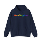 Washington Hoodie: Vibrant Pride Gradient Design