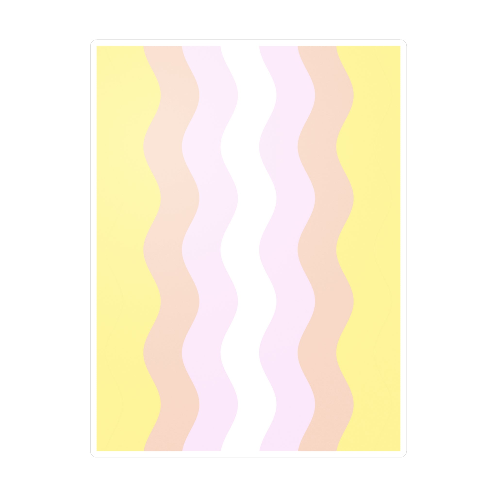 Pangender Flag Ripple Decal: Wavey Pride Sticker