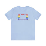 Oregon Pride Flag Tee: Rainbow LGBTQ+ State Silhouette Distressed Shirt