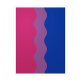 Bisexual Flag Ripple Decal: Wavey Pride Sticker