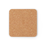 Pangender Flag Coaster Set: 4 Corkwood Ripple Drink Coasters