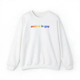 Maine is Gay Pride Sweatshirt: LGBTQ+ Flag Gradient Sweater